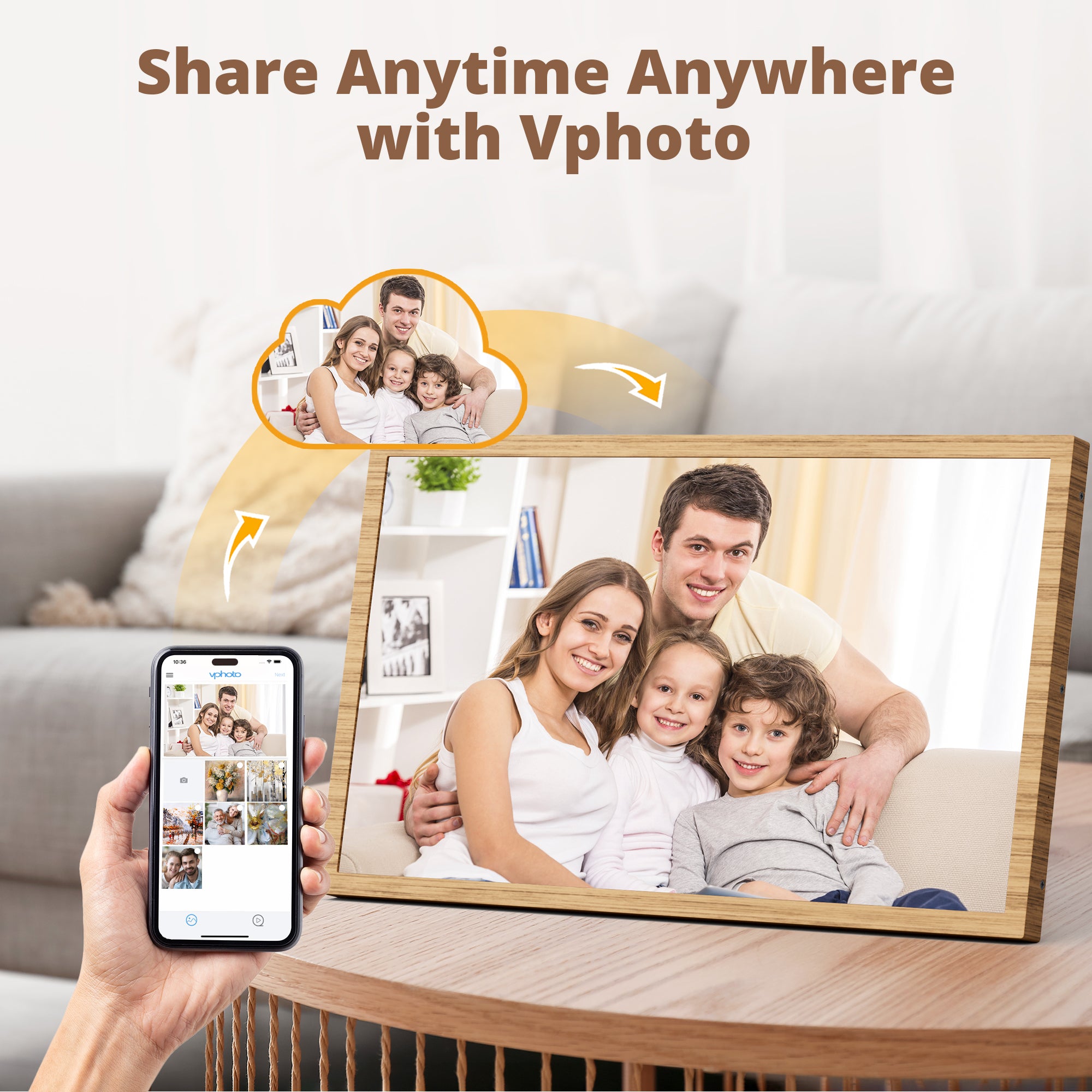 Dragontouch Digital Photo Frame - Share Family Memories Instantly