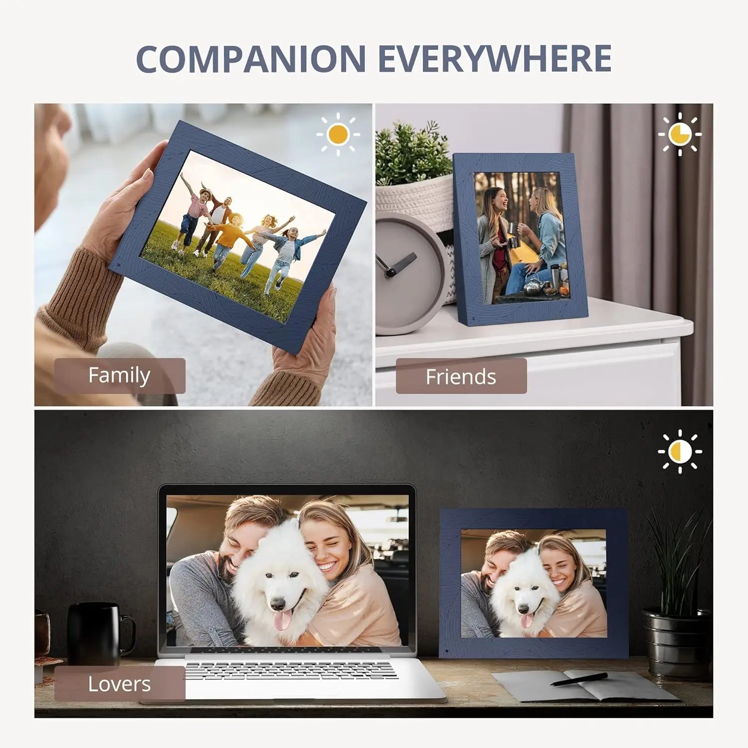 Modern 10 Aqua 2K Digital Picture Frame Dragon Touch