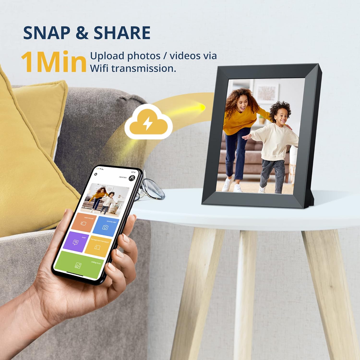 Modern 10 Digital Picture Frame Dragon Touch