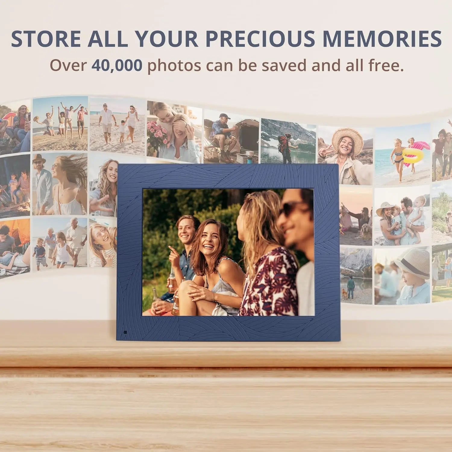 Modern 10 Aqua 2K Digital Picture Frame Dragon Touch
