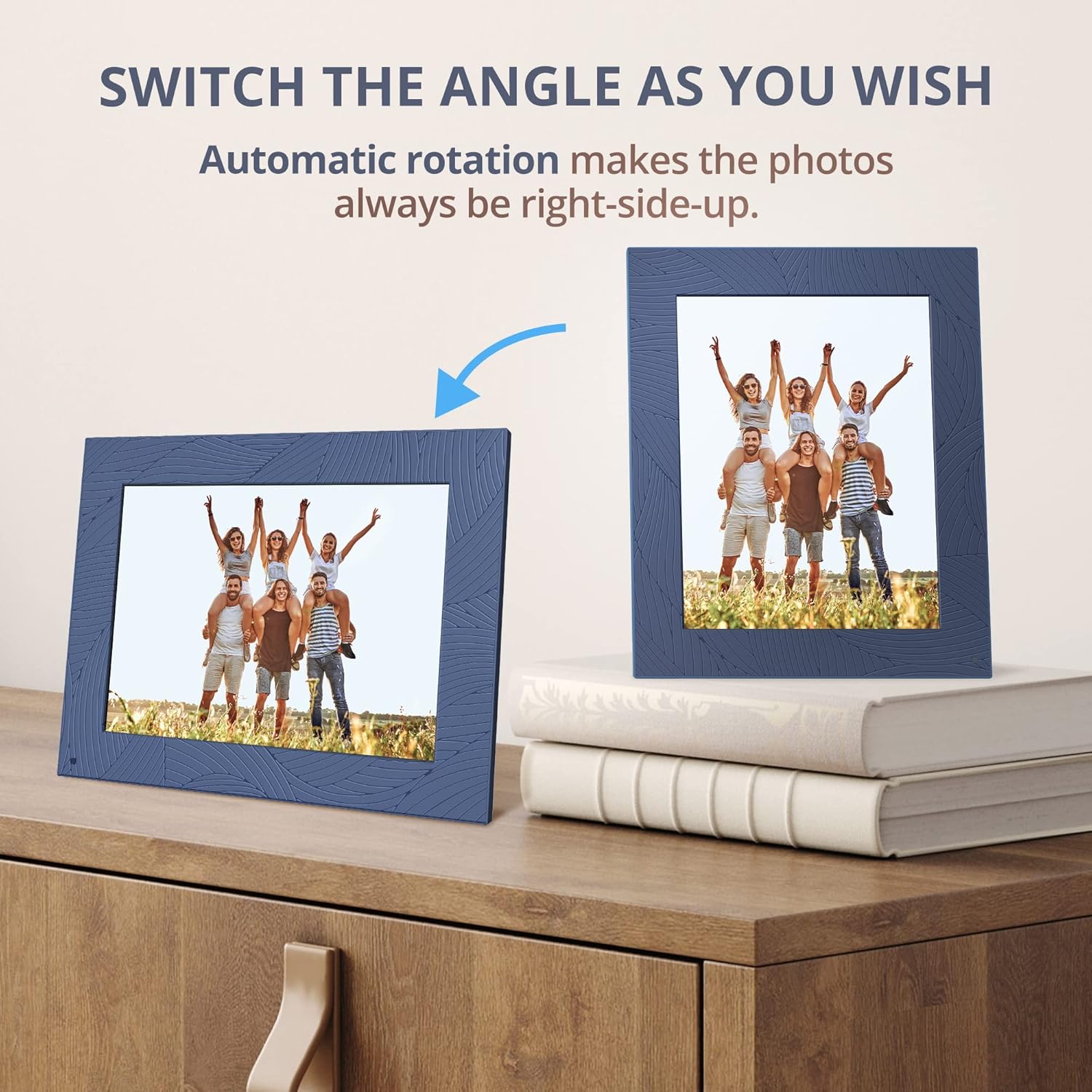 Modern 10 Aqua 2K Digital Picture Frame Dragon Touch