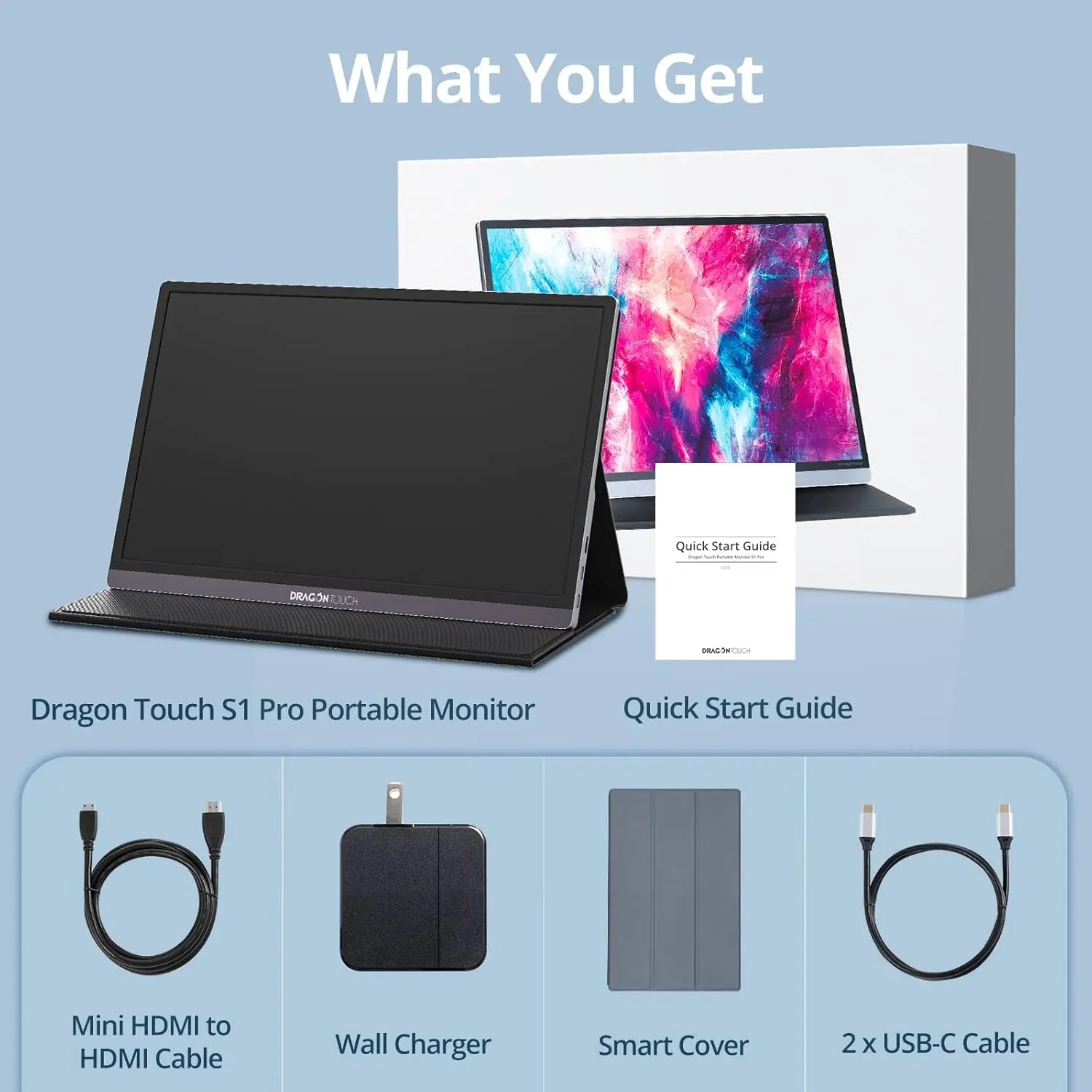Dragon Touch S1 Pro 4K Portable Monitor Dragon Touch