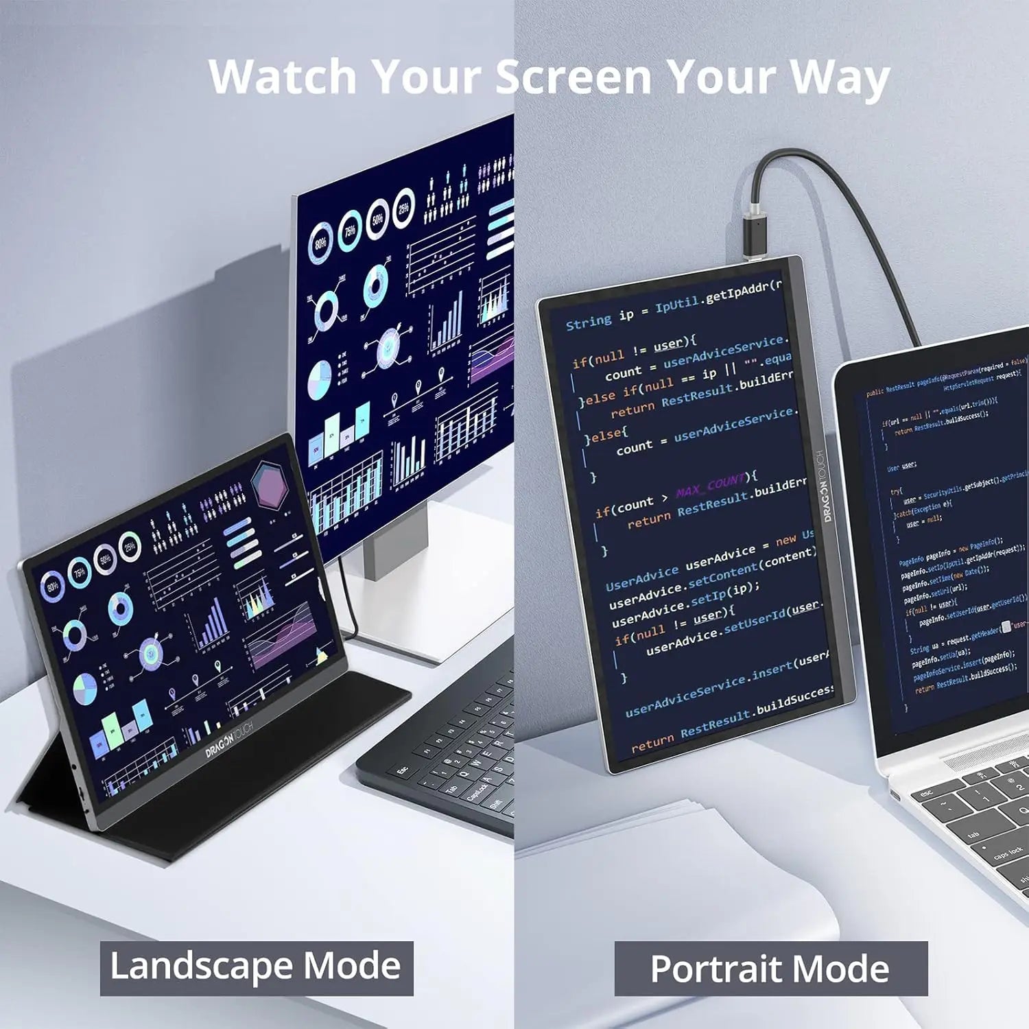Dragon Touch S1 Pro 4K Portable Monitor Dragon Touch