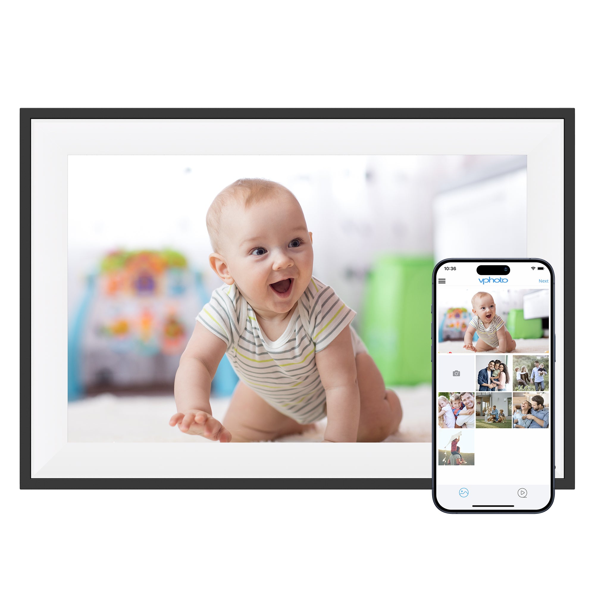 10.1" WiFi Touch Screen Digital Picture Frame