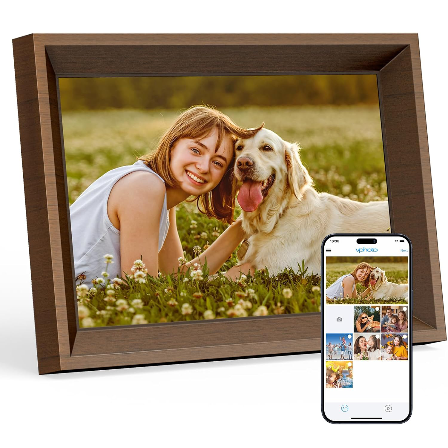 10.1" WiFi Touch Screen Digital Picture Frame 32GB