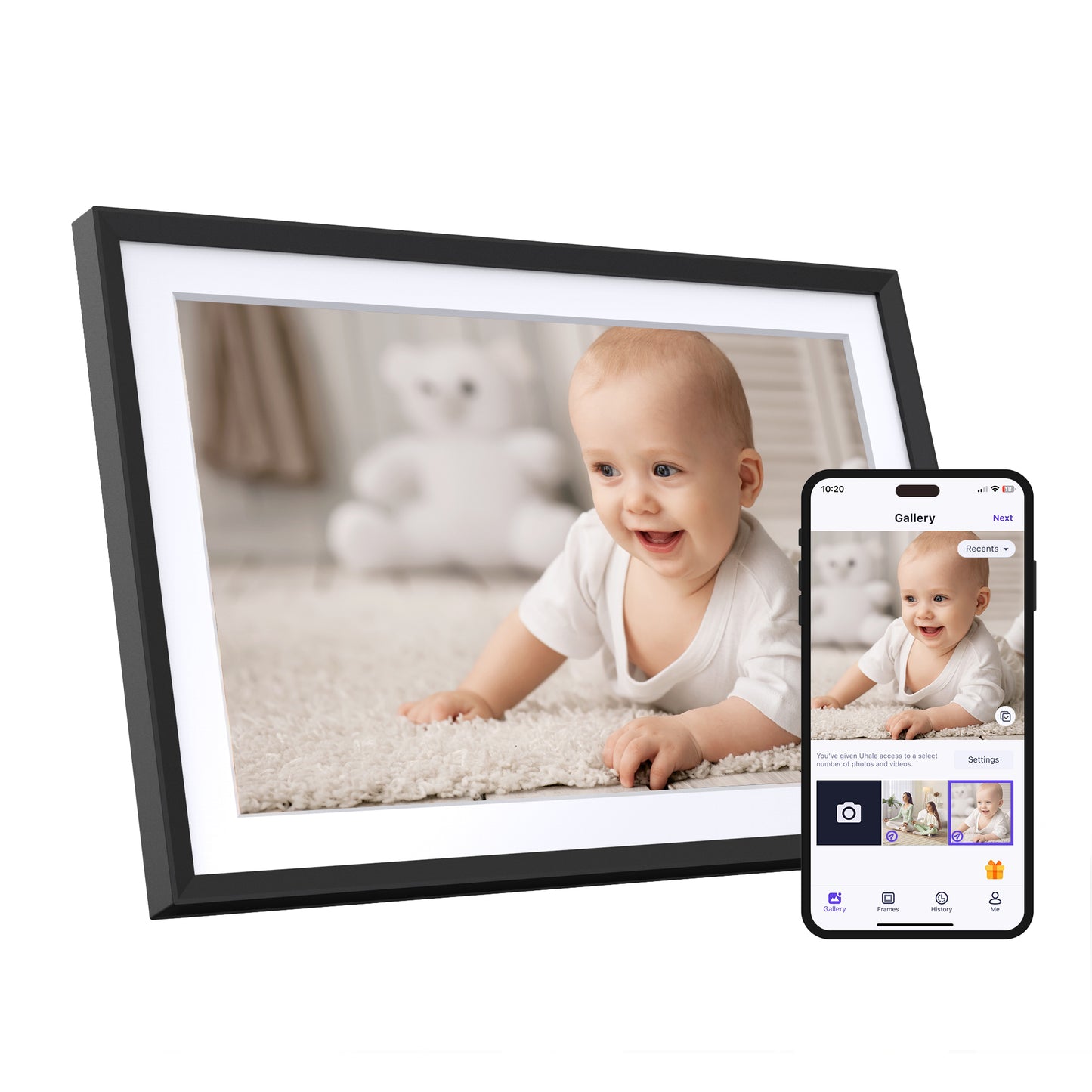 10.1" WiFi Touch Screen Digital Picture Frame 