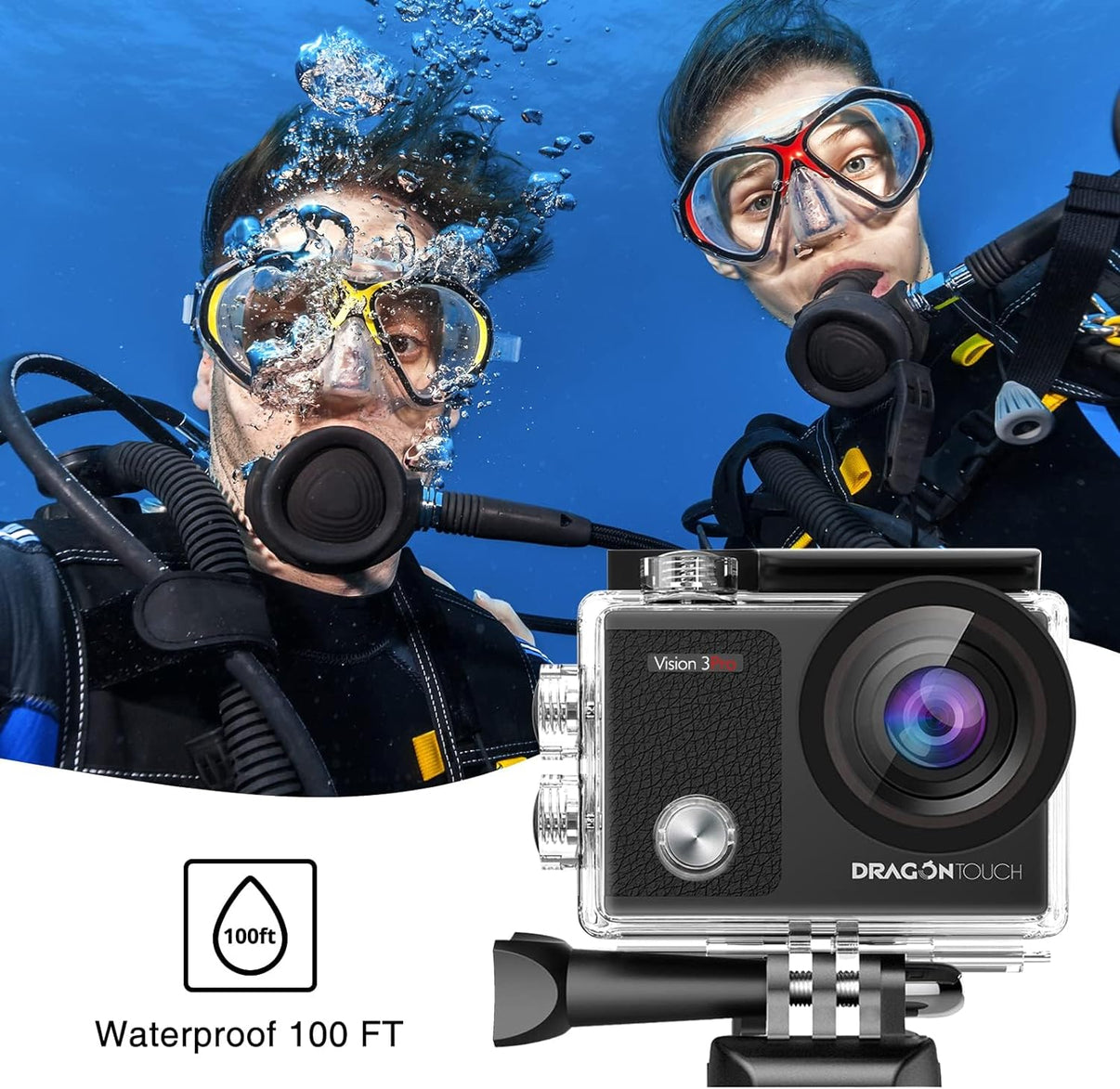 dragon touch vision 3 pro action camera