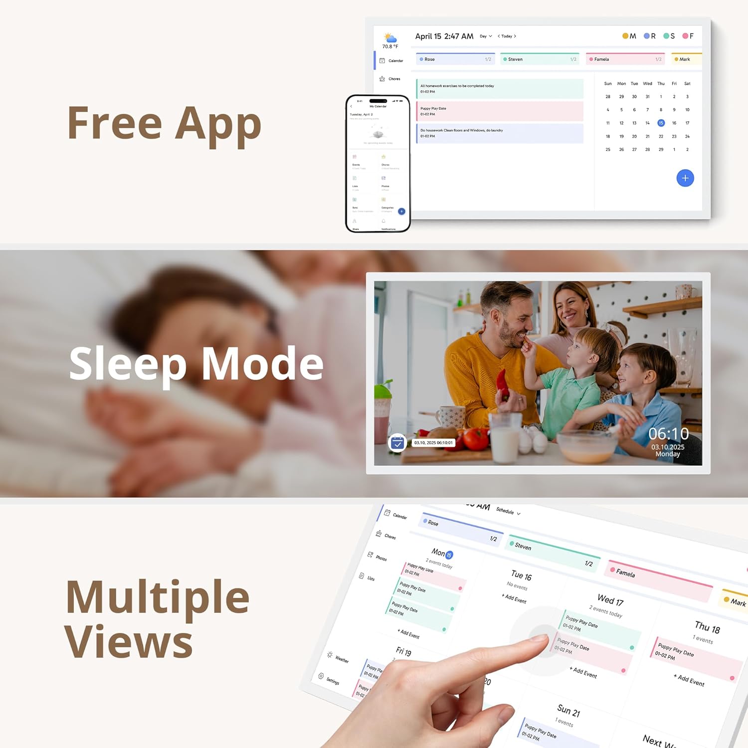 dragon touch digital calendar frame