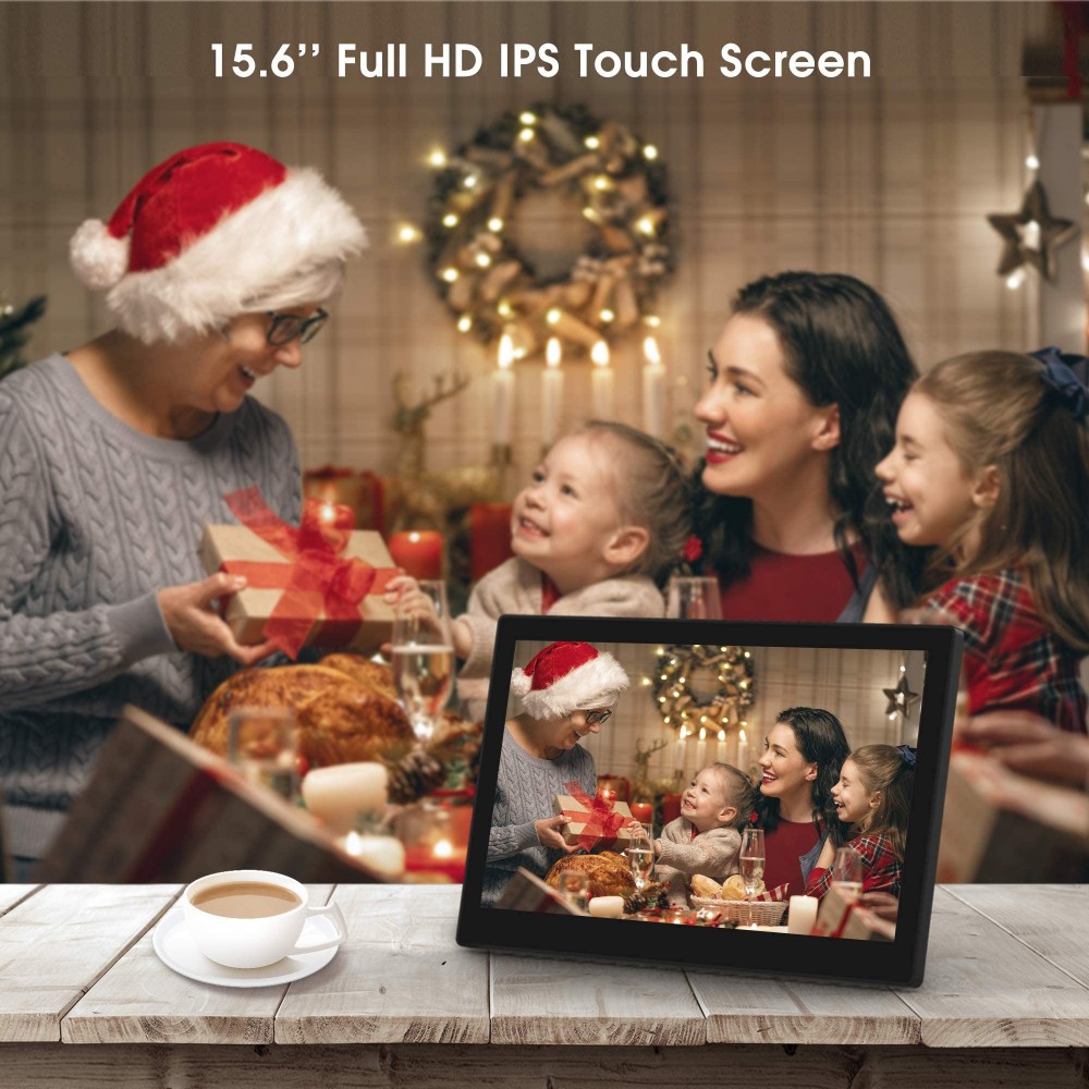 Dragon Touch 15 inch Extra Large Digital Photo Frame- Full HD